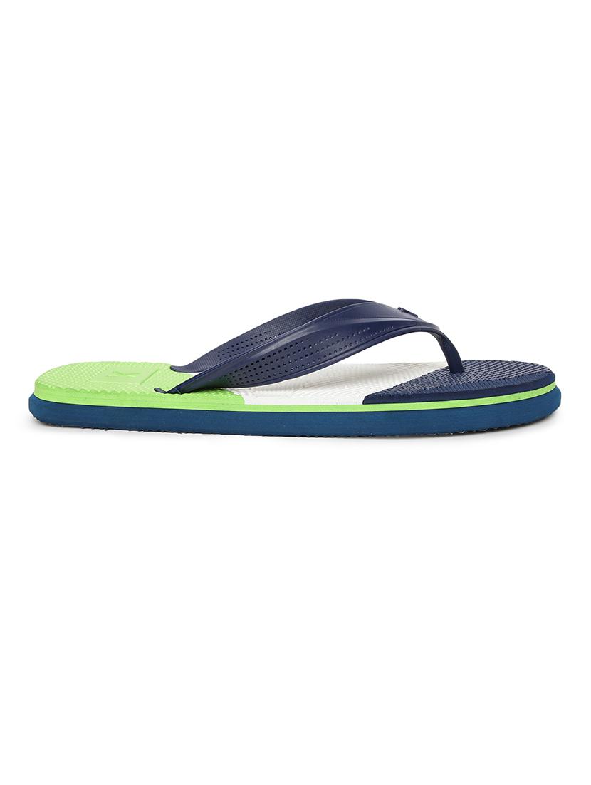 navy rubber slip on flip flops - 18358721 -  Standard Image - 1