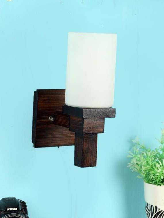 horay brown wood wall lights