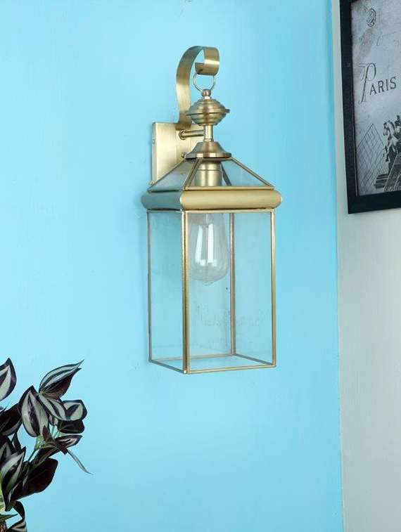 ineffeable antique brass wall light