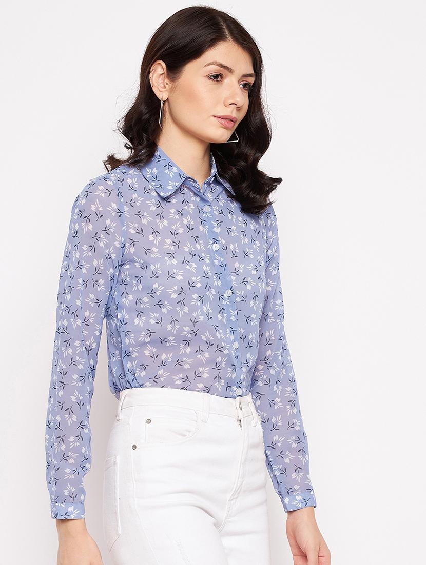 long sleeved printed shirt - 18359156 - Standard Image - 1