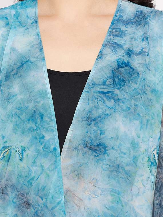 three querter sleeve tie & dye regular shrug - 18359176 -  Standard Image - 4