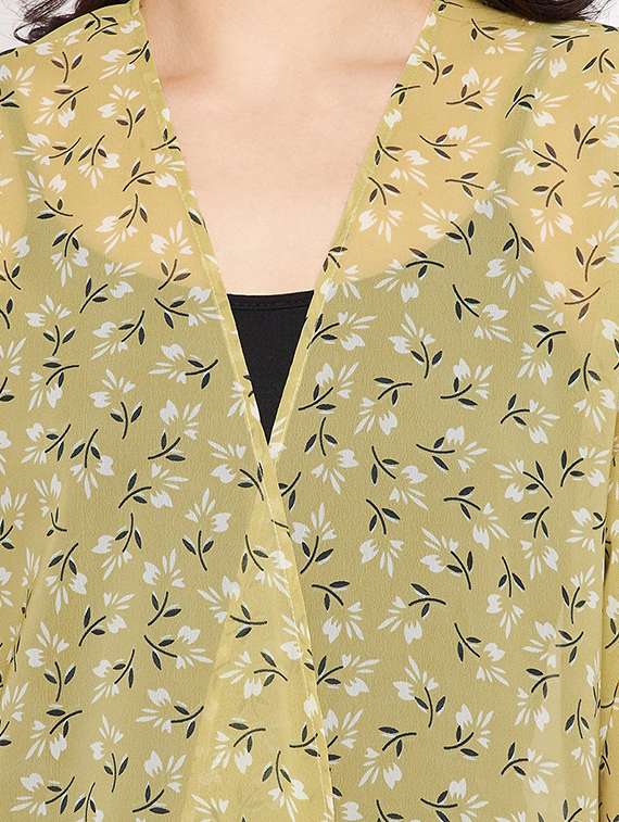 three querter sleeve floral regular shrug - 18359178 -  Standard Image - 4