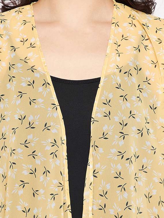three querter sleeve floral regular shrug - 18359180 -  Standard Image - 4