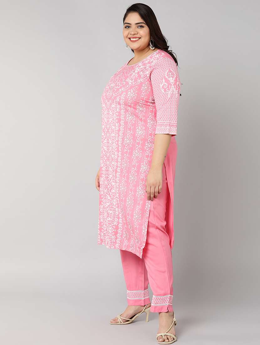 pink plus size suit set - 18359339 -  Standard Image - 1