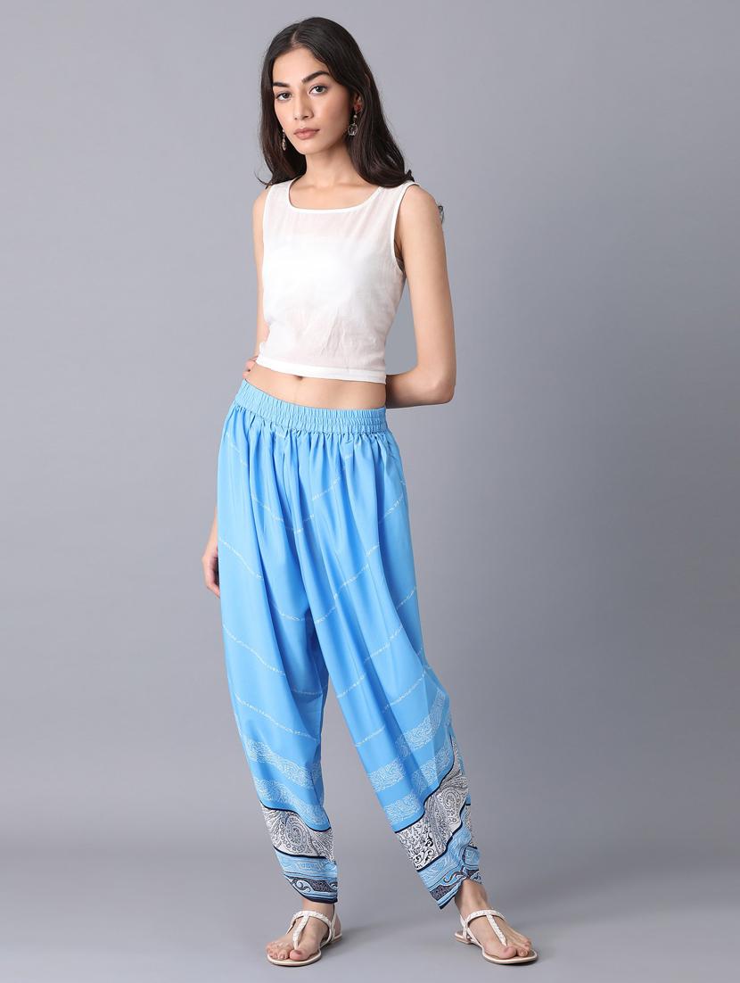 green cotton regular salwars - 18359345 - Standard Image - 4