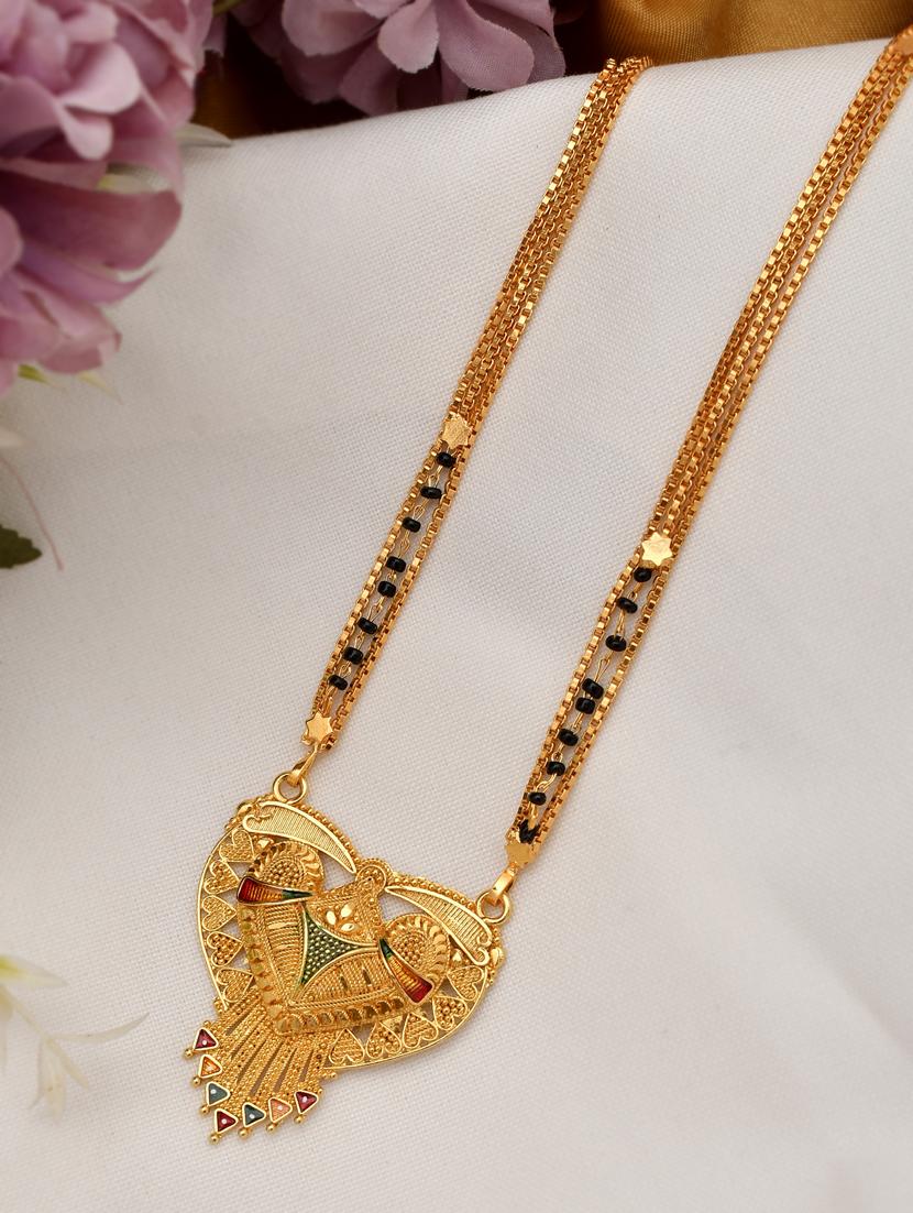 gold metal mangalsutra - 18359411 - Standard Image - 1