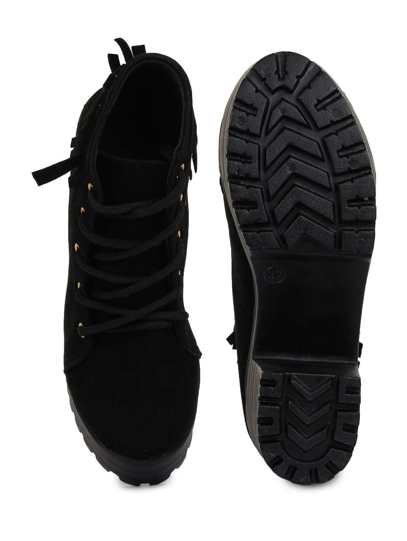 black lace up  boot - 18359439 -  Standard Image - 4