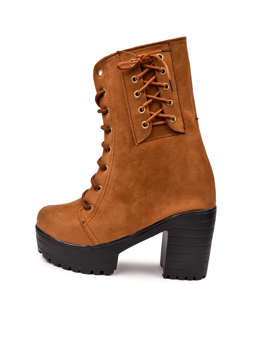 tan calf lace up boot - 18359446 - Standard Image - 1