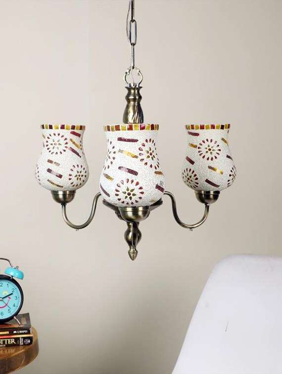 exotic antique brass aluminium chandeliers - bulb not included