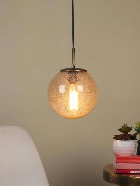 excedded gold iron hanging lights - bulb not included