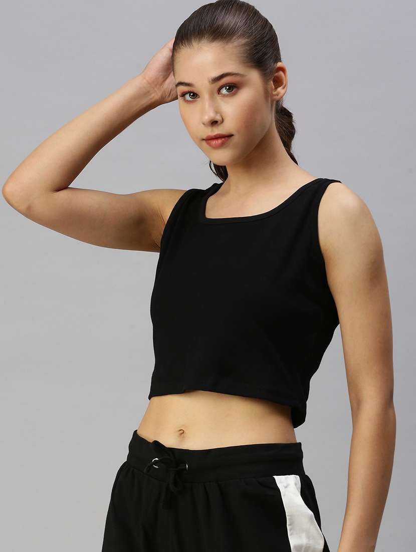 women's plain shoulder strap t-shirt - 18360169 -  Standard Image - 1