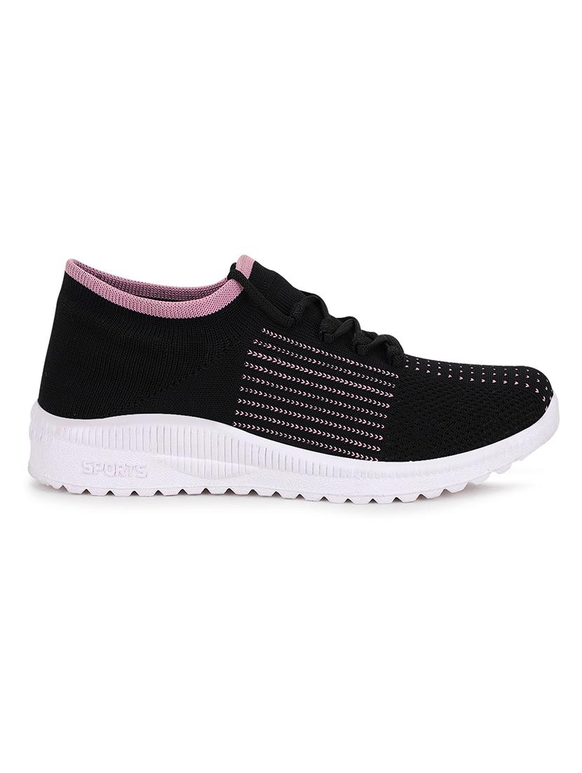 black lace up sports shoe - 18360583 - Standard Image - 1