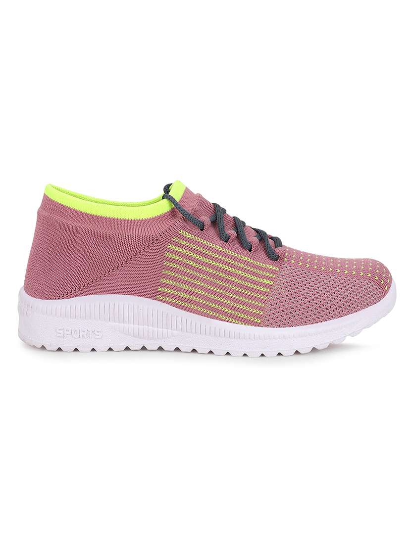 pink lace up sports shoe - 18360590 -  Standard Image - 1