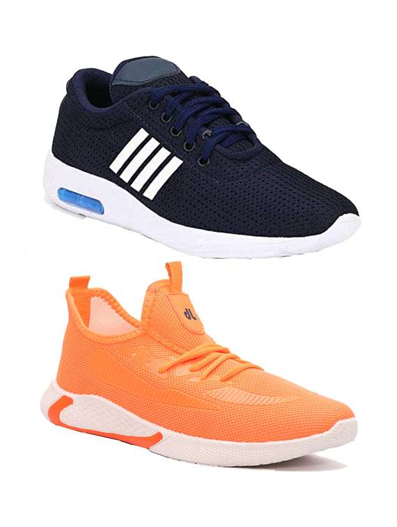 pack of 2 multi colored lace up sport shoe