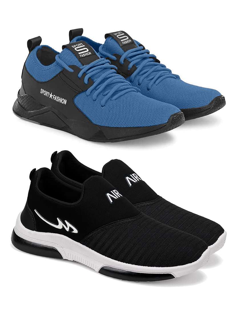 pack of 2 lace up sport shoes