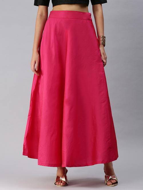 mid rise solid straight skirt - 18361808 -  Standard Image - 0