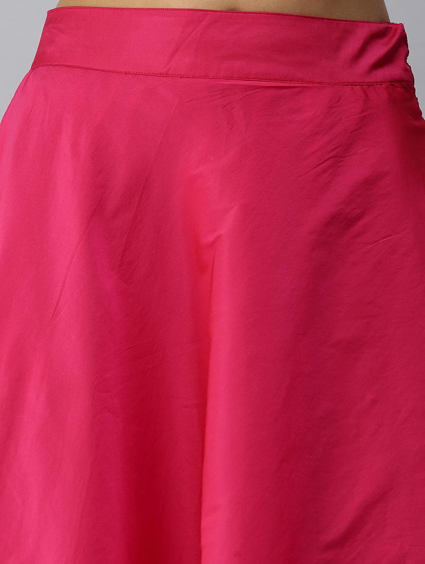 mid rise solid straight skirt - 18361808 - Standard Image - 4
