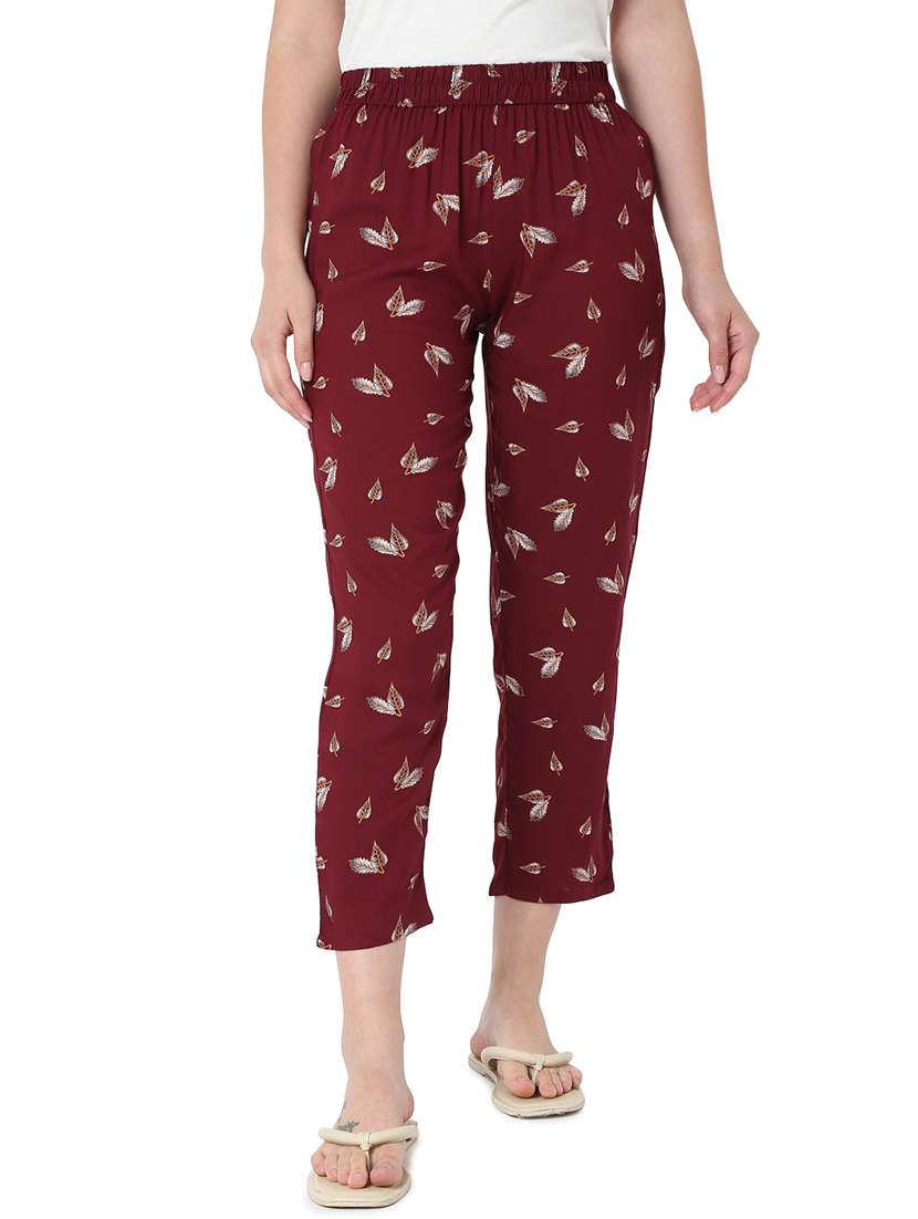mid rise printed pajama