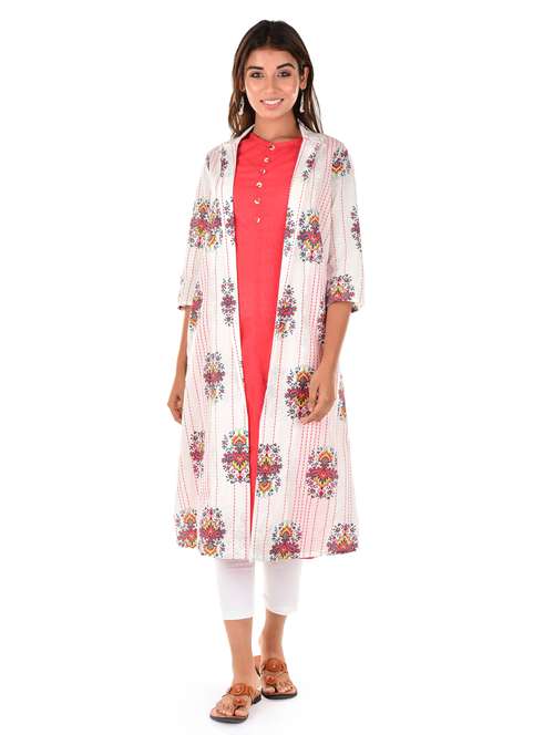 women's kurta with jacket kurta - 18362826 -  Standard Image - 0