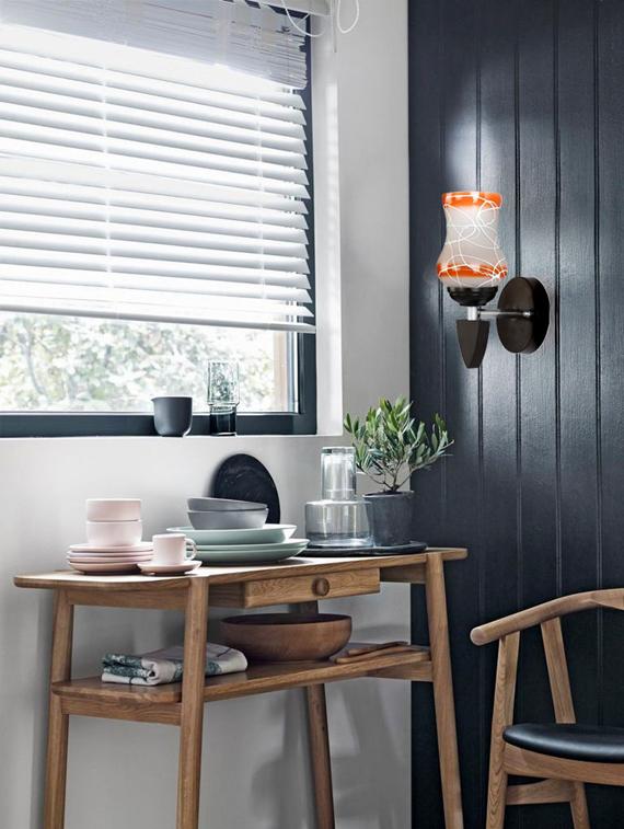 somil designer led sconce glass & wood wall lamp/ light - re129 - 18365032 - Standard Image - 1