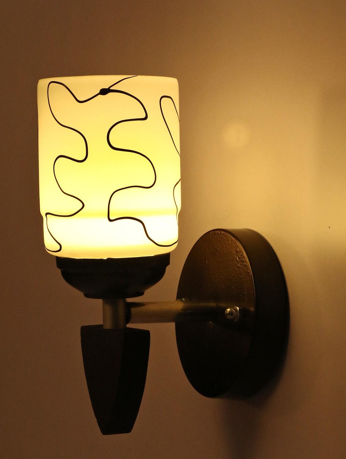 somil decorative wall lamp light glass wall light black - pack of 2 rt42 - 18365181 - Standard Image - 1
