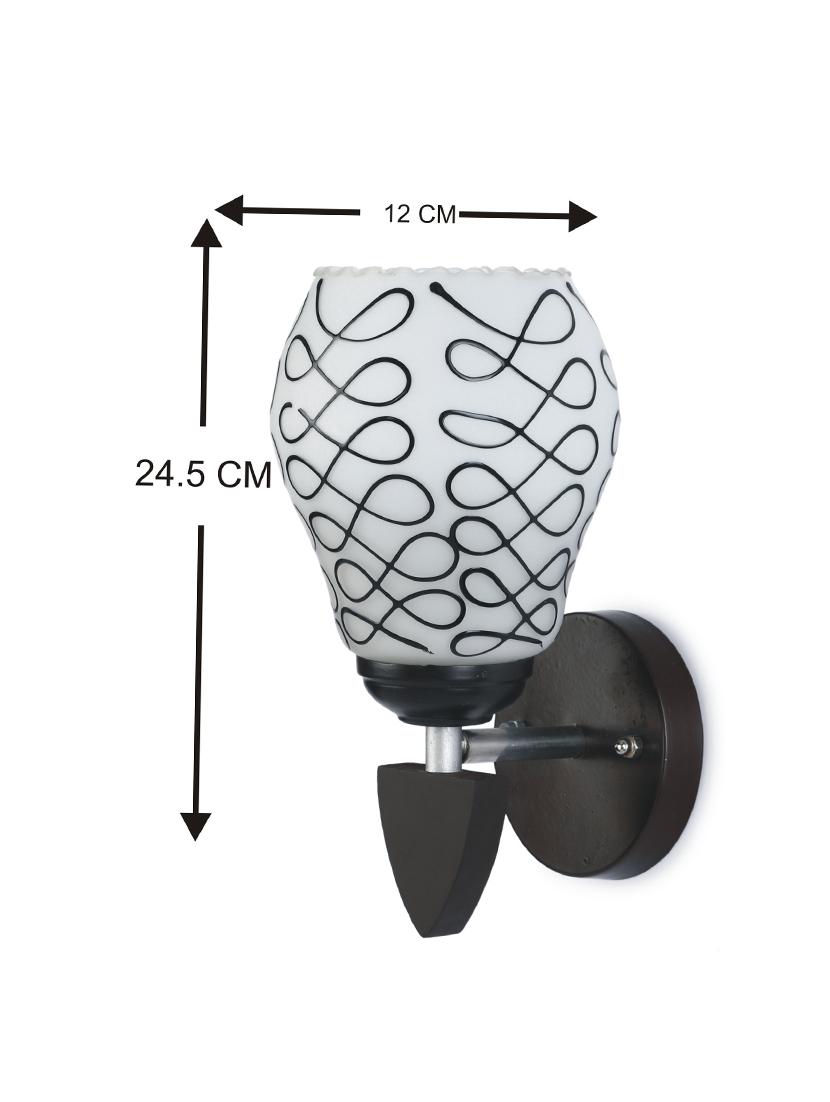 somil led sconce glass & wood wall lamp/light, 7 watt & wall fixture (set of two)-rt59 - 18365263 - Standard Image - 4