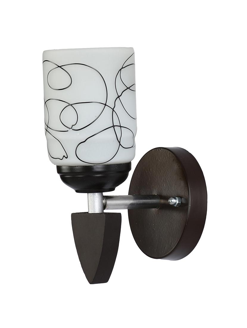 somil led sconce glass & wood wall lamp/light, 7 watt & wall fixture (set of two)-rt142 - 18365304 - Standard Image - 4