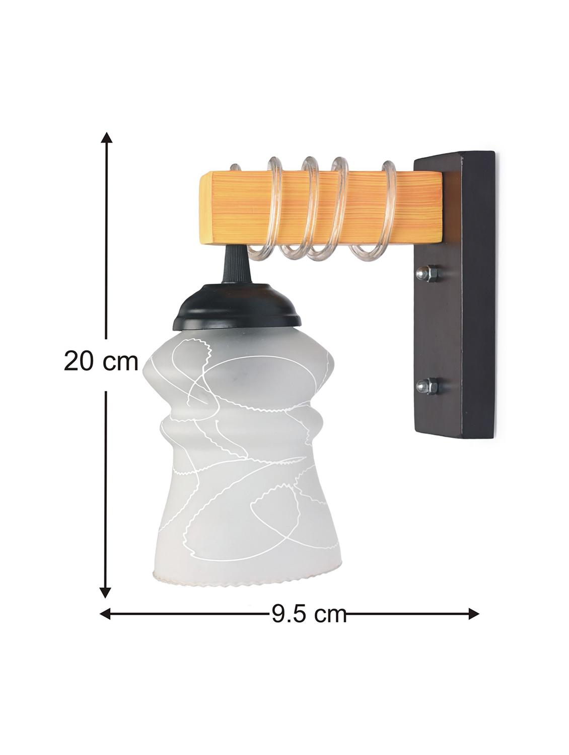 somil modern design colorful wood wall lamp/ light with hand decorated glass shade -y15 - 18365427 - Standard Image - 4