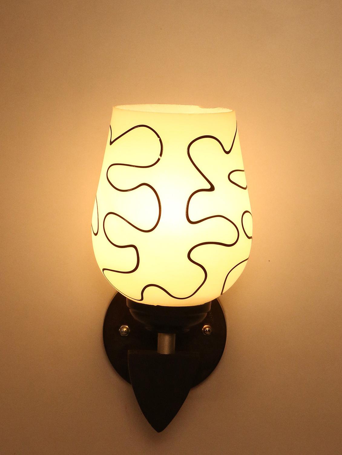 somil decorative wall lamp light glass wall light black - pack of 2 rt15 - 18365442 - Standard Image - 1
