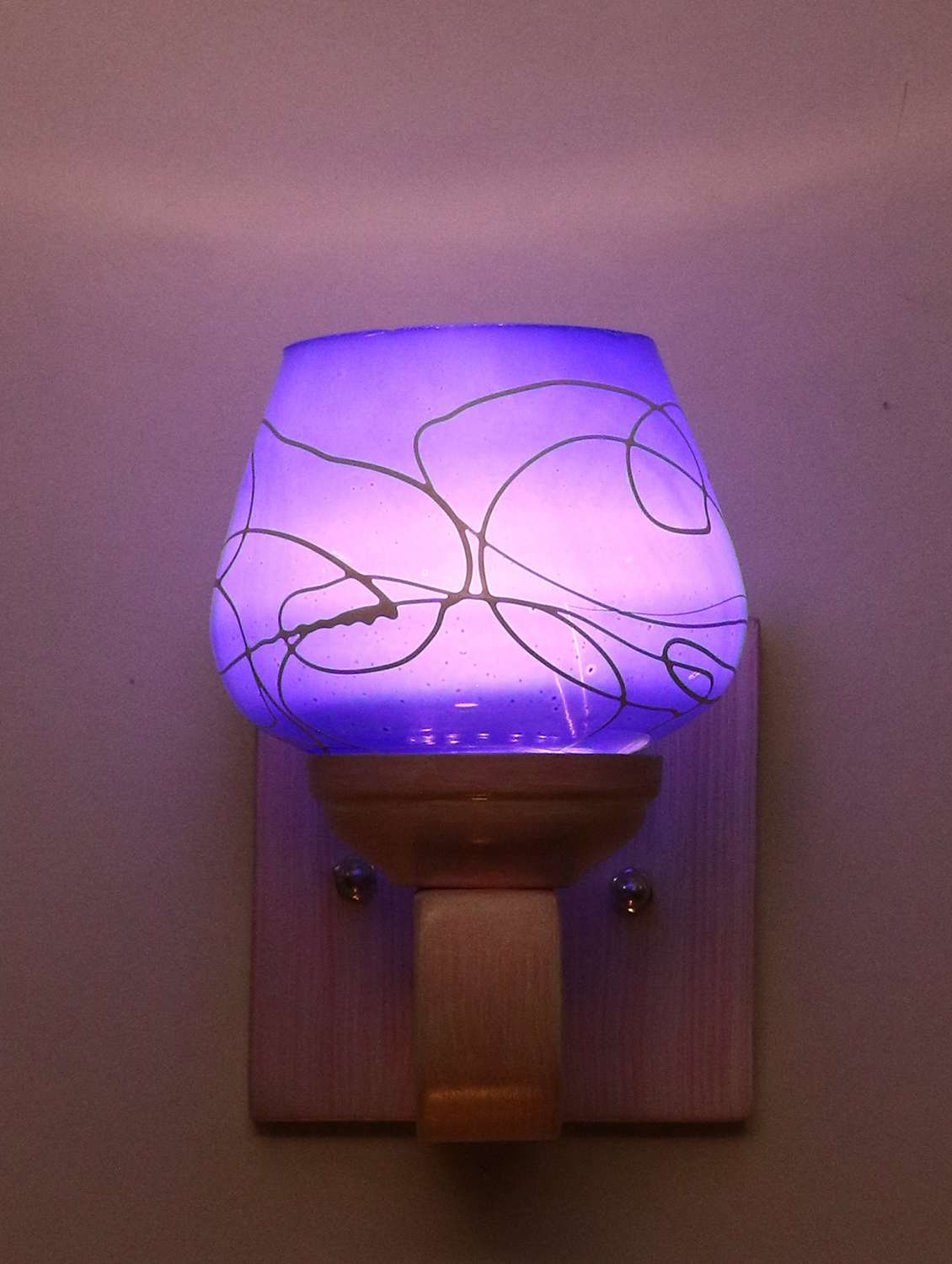 somil led sconce glass wall lamp with sweet pink wood fitting sx24 - 18365563 -  Standard Image - 1