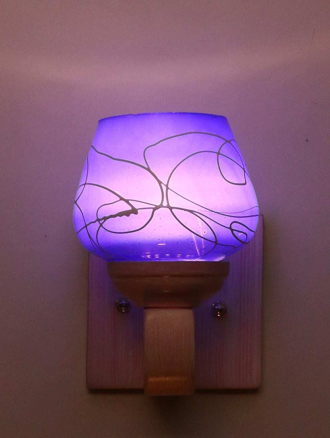 somil led sconce glass wall lamp/light with sweet pink wood fitting, 7 watt (set of 4)-df145 - 18365585 -  Standard Image - 1
