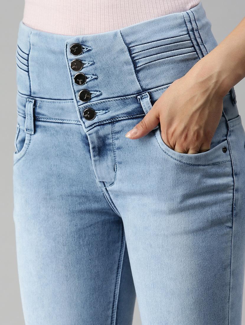 high-rise washed denim jean - 18366948 - Standard Image - 4