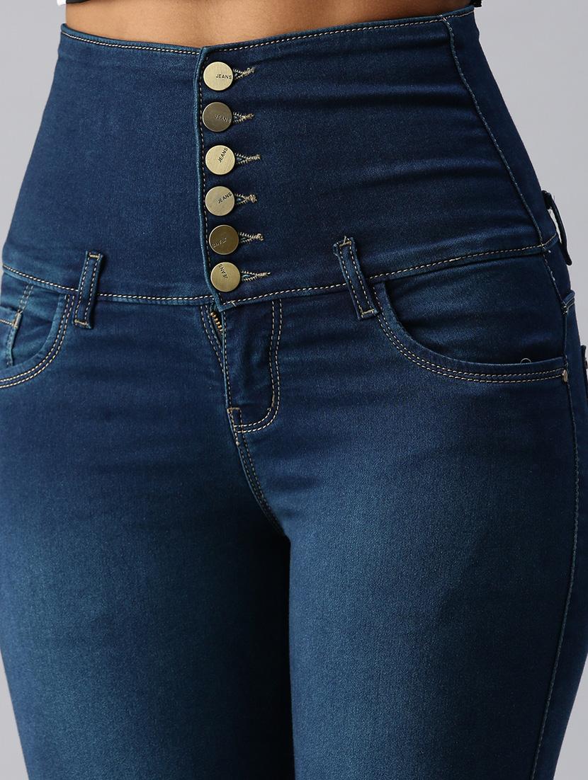 women's plain slim fit jeans - 18366951 - Standard Image - 4