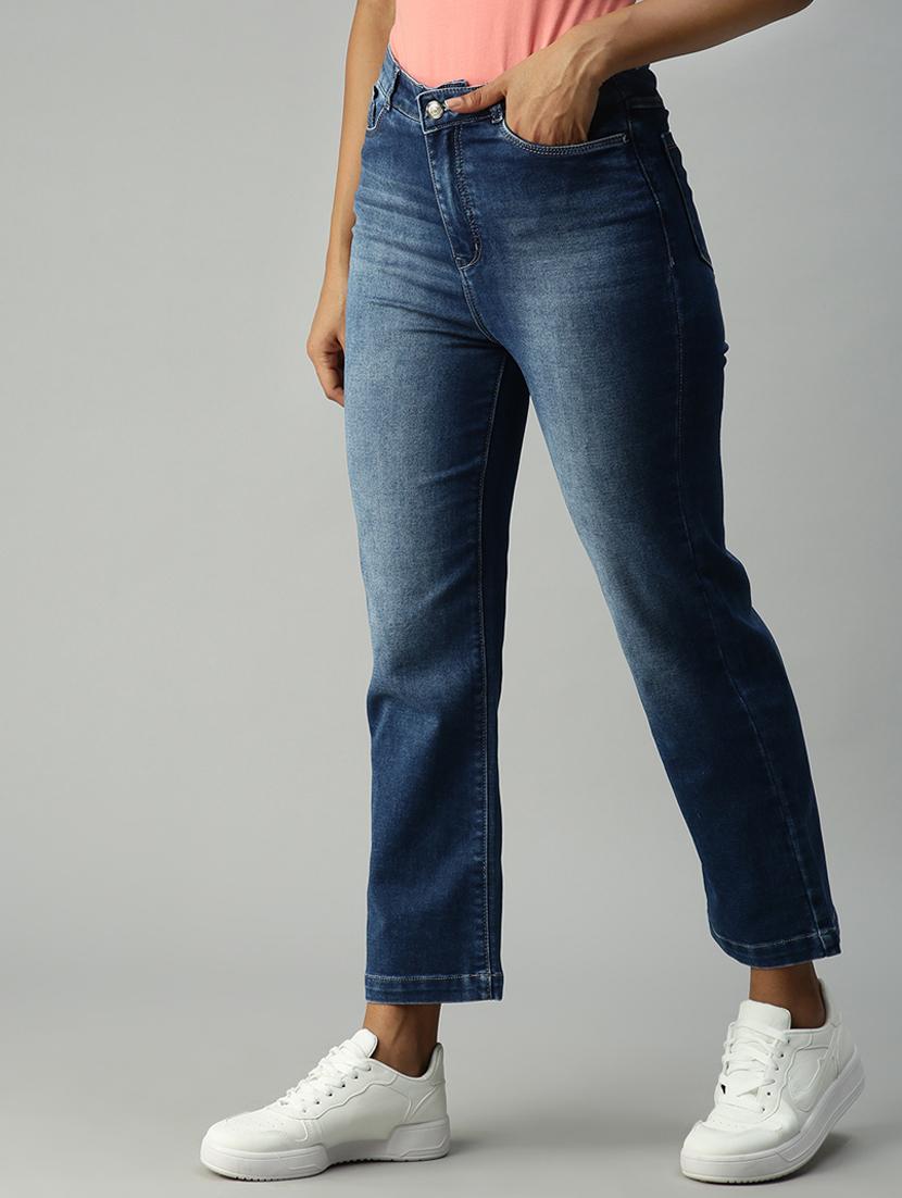 high-rise washed denim jean - 18366976 - Standard Image - 1