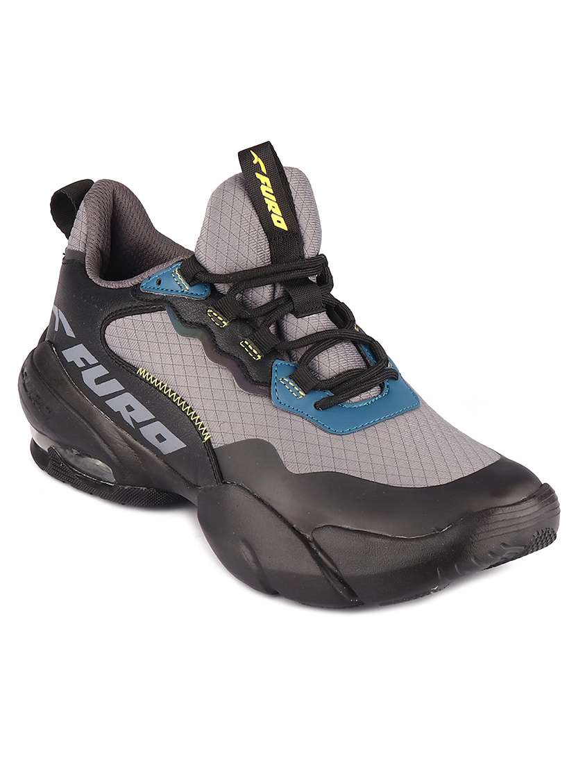 grey lace up sport shoe