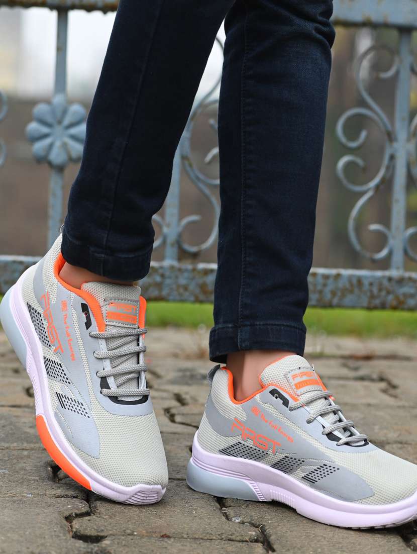 grey mesh sport shoes - 18367340 -  Standard Image - 4