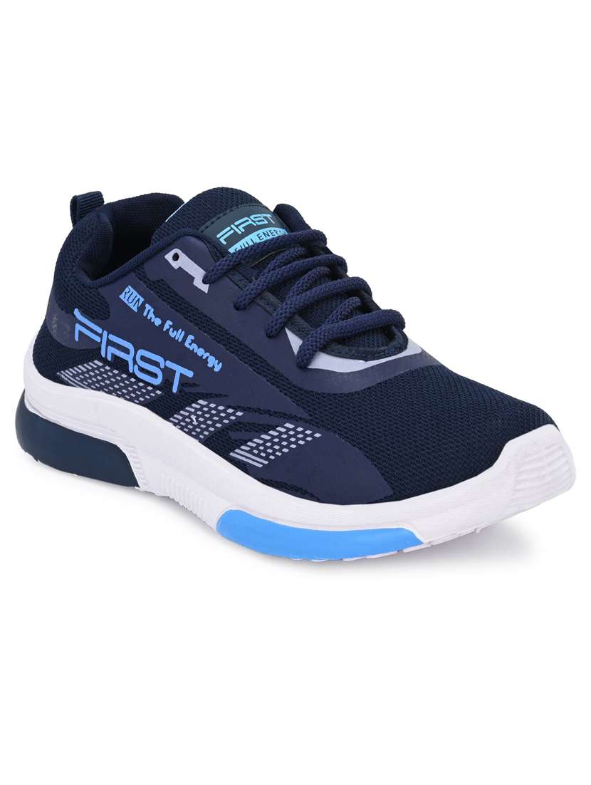 blue mesh sport shoes