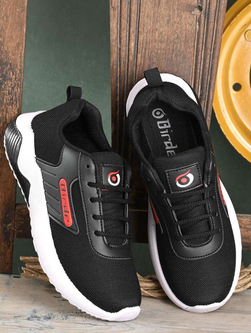 black mesh sport shoes - 18367390 -  Standard Image - 6