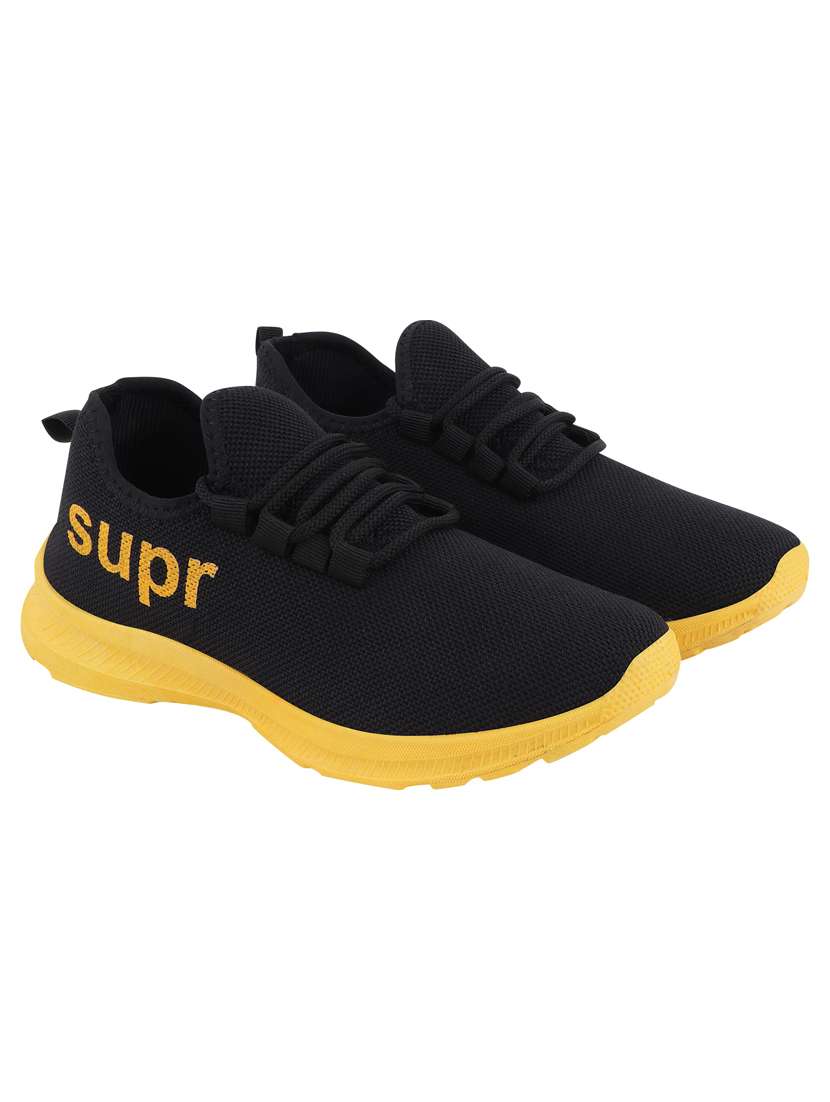 yellow canvas sport shoes - 18367398 -  Standard Image - 1