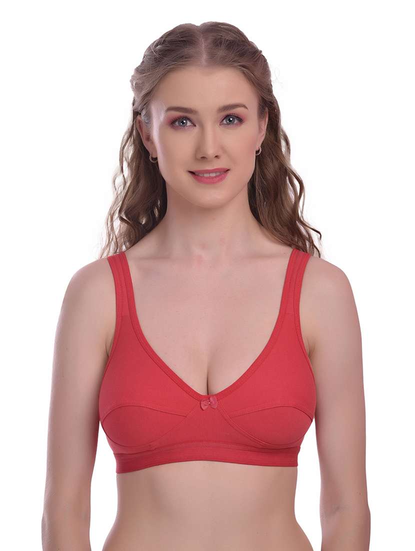pack of 2 solid regular bra - 18367617 -  Standard Image - 1