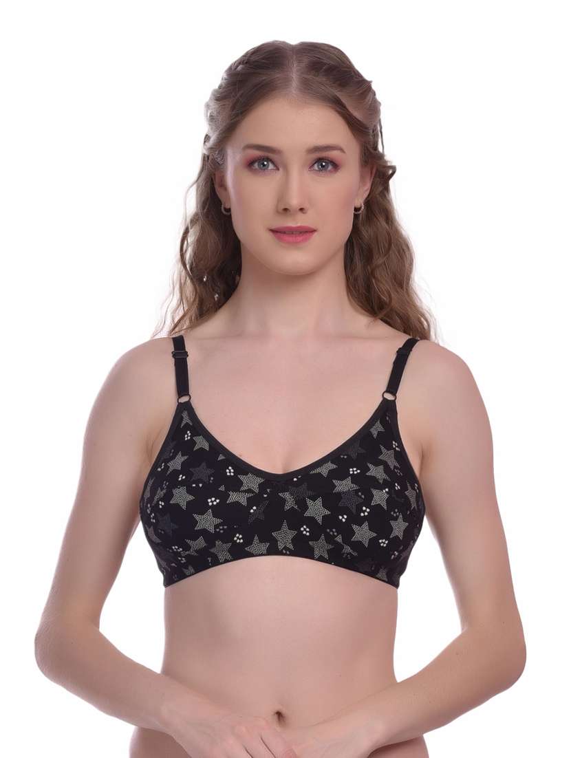 pack of 3 printed regular bra - 18367660 -  Standard Image - 1