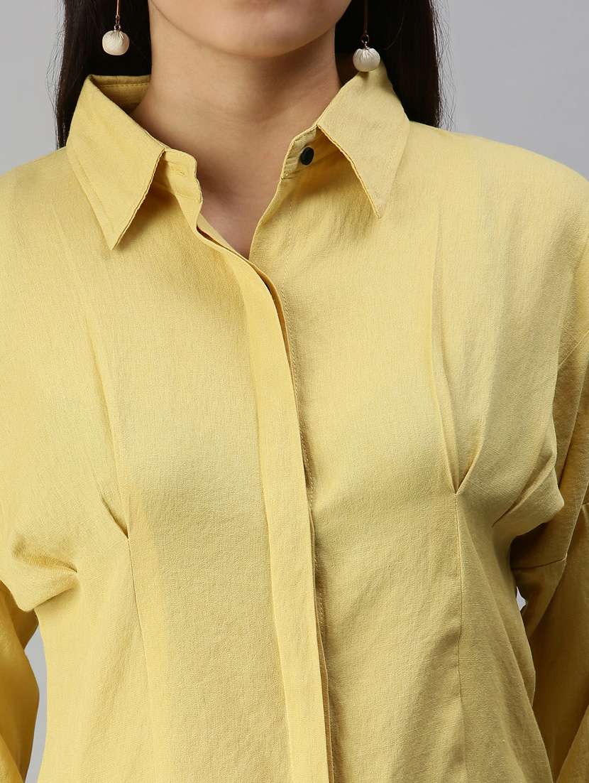 long sleeved solid regular shirt - 18367693 - Standard Image - 4