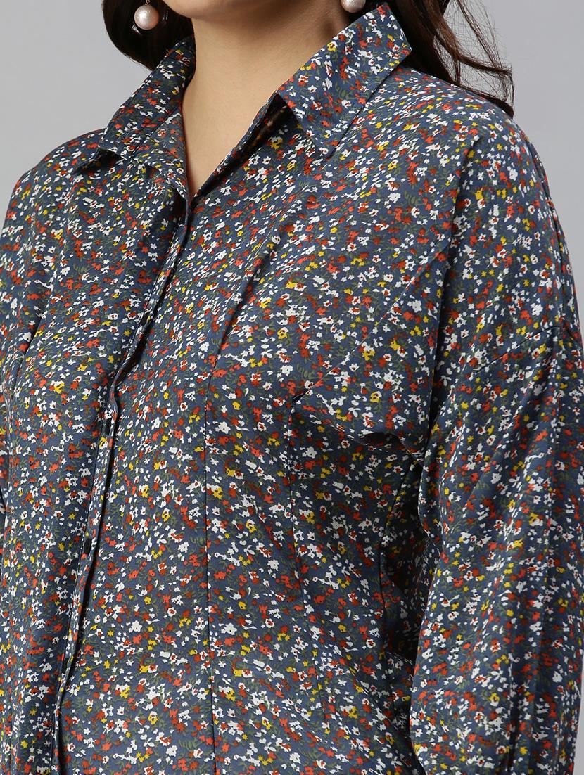 long sleeved printed regular shirt - 18367698 - Standard Image - 4