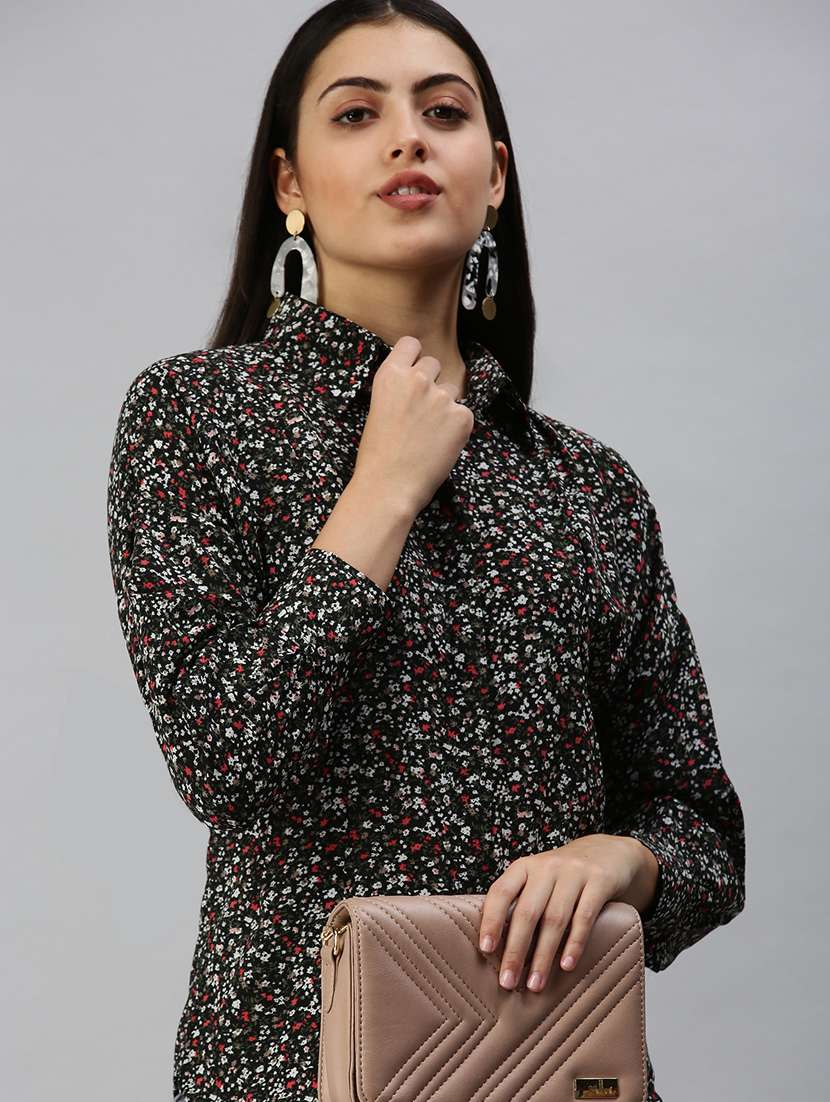 long sleeved printed regular shirt - 18367699 - Standard Image - 4