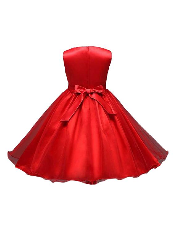 girls round neck sleeveless frock - 18368226 - Standard Image - 1