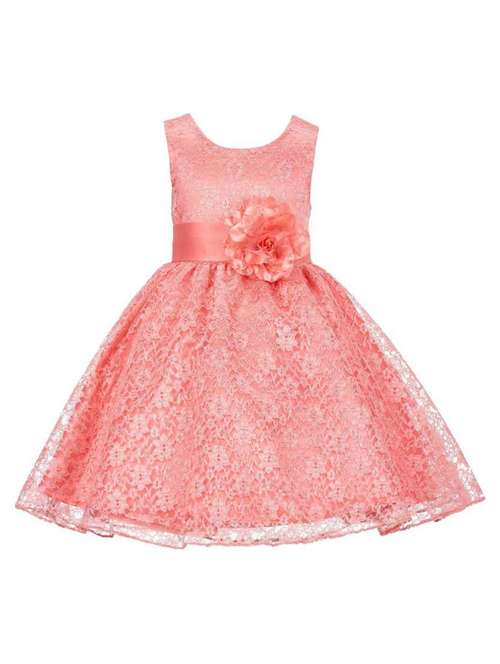 girls round neck sleeveless frock - 18368391 - Standard Image - 0