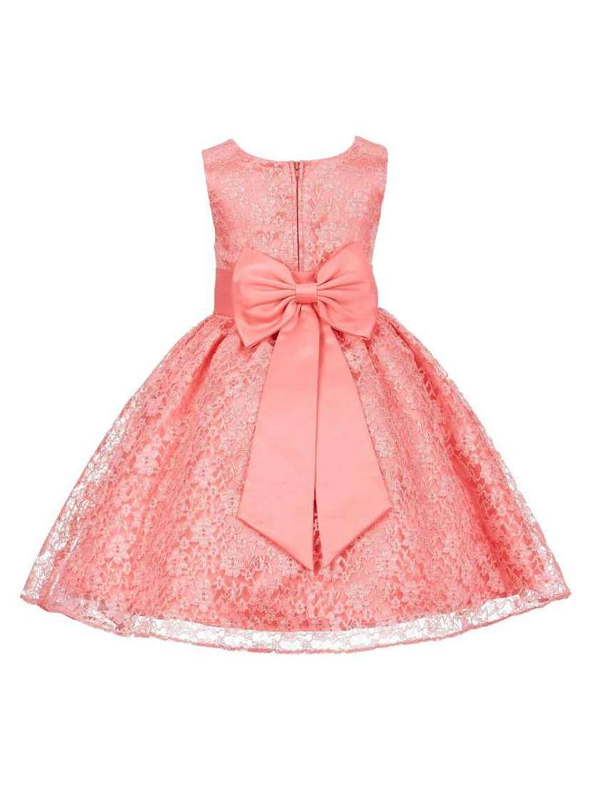 girls round neck sleeveless frock - 18368391 - Standard Image - 1