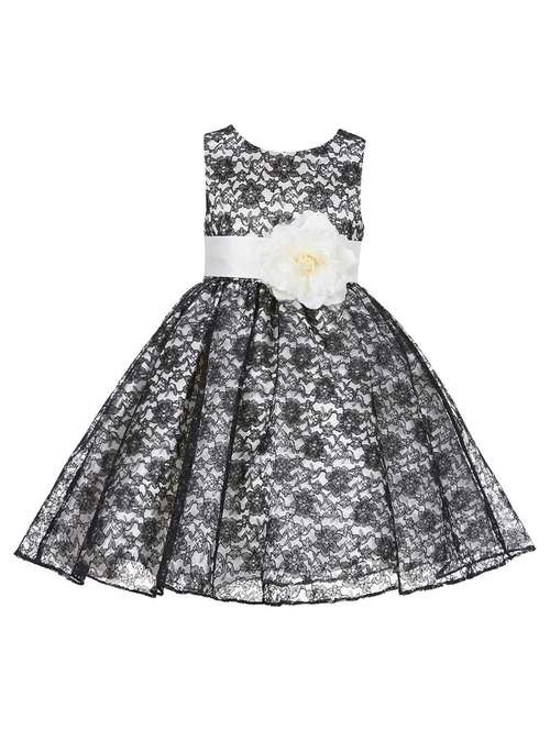 girls round neck sleeveless frock - 18368409 - Standard Image - 0