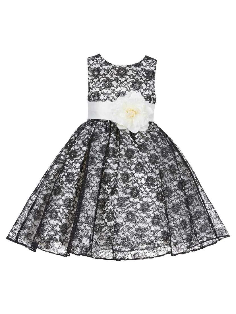girls round neck sleeveless frock - 18368409 - Zoom Image - 0