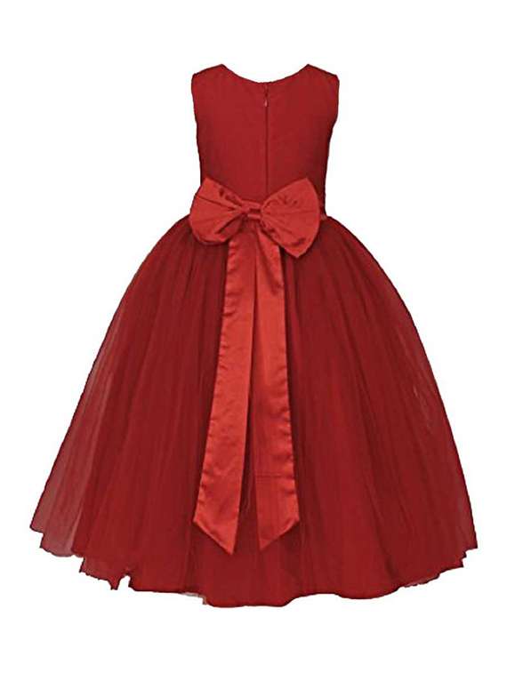 girls round neck sleeveless frock - 18368611 - Standard Image - 1